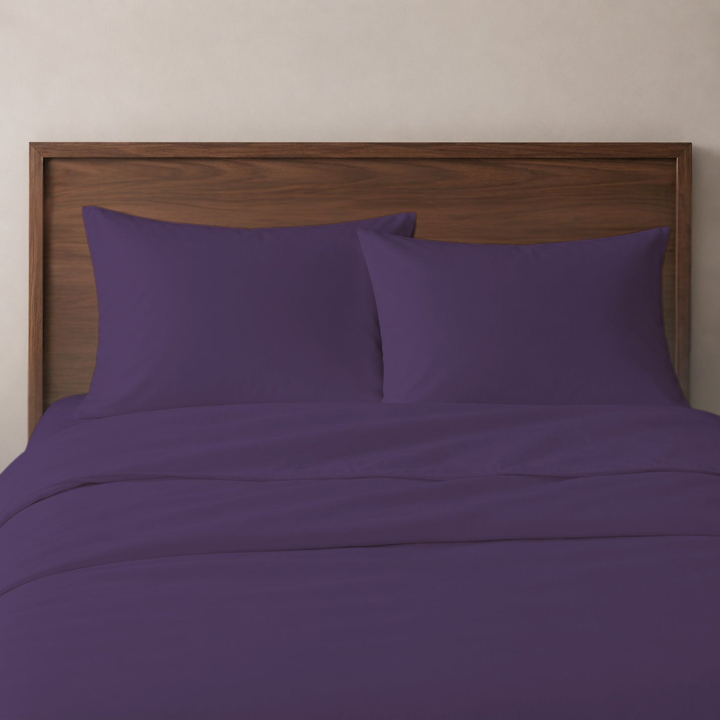 Luxury Cotton Blend Duvet Cover Set - Ultra Soft Brushed, Breathable Bedding with Pillow Shams, Durable All Season Comfort