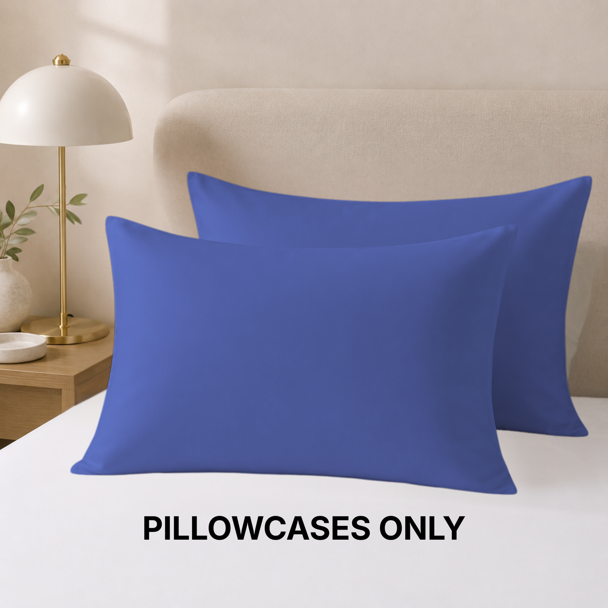 Wrinkle-Free Microfiber Pillowcases Set of 2 – Soft & Smooth Pillow Covers