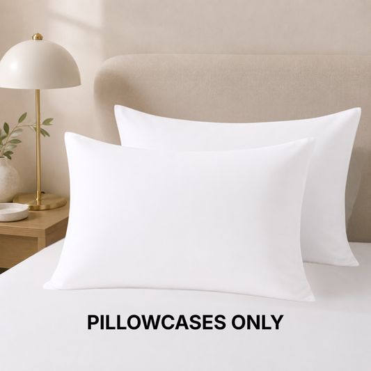 Wrinkle-Free Microfiber Pillowcases Set of 2 – Soft & Smooth Pillow Covers