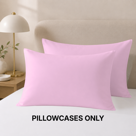 Wrinkle-Free Microfiber Pillowcases Set of 2 – Soft & Smooth Pillow Covers