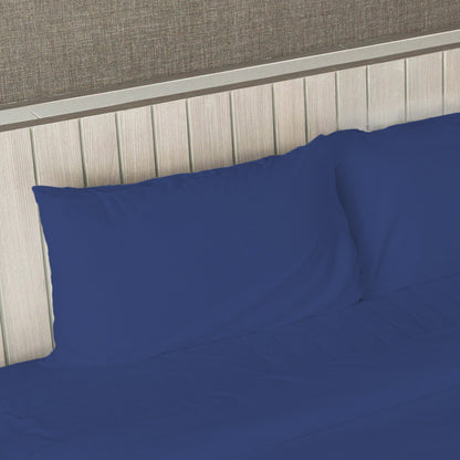 KING/CAL KING - Cotton-Blend Cooling Comfort 4-Piece Deep Pocket Sheet Set