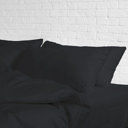 FULL/DOUBLE BED - Cotton-Blend Cooling Comfort 4-Piece Deep Pocket Sheet Set