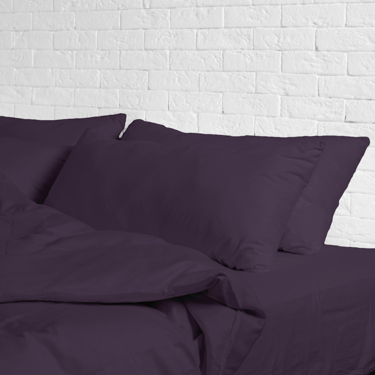 FULL/DOUBLE BED - Cotton-Blend Cooling Comfort 4-Piece Deep Pocket Sheet Set