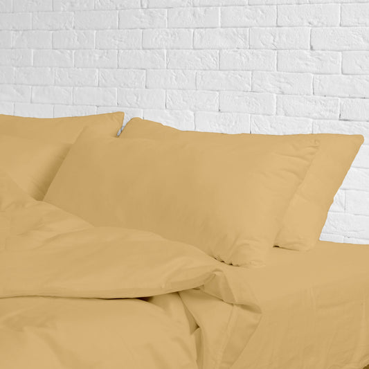 FULL/DOUBLE BED - Cotton-Blend Cooling Comfort 4-Piece Deep Pocket Sheet Set