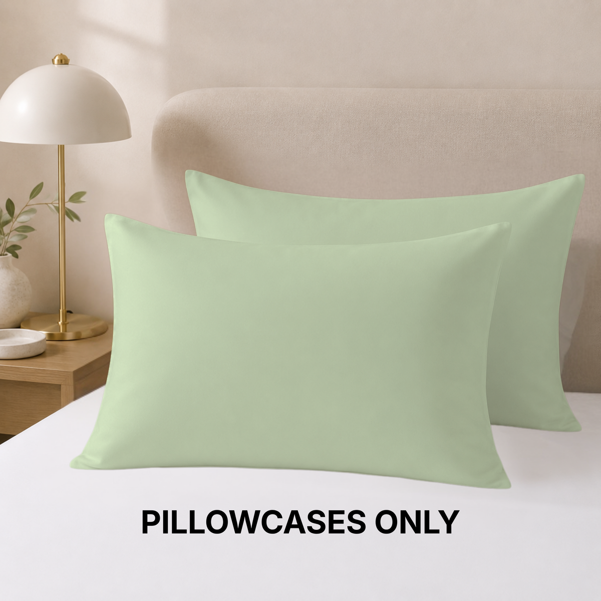 Wrinkle-Free Microfiber Pillowcases Set of 2 – Soft & Smooth Pillow Covers