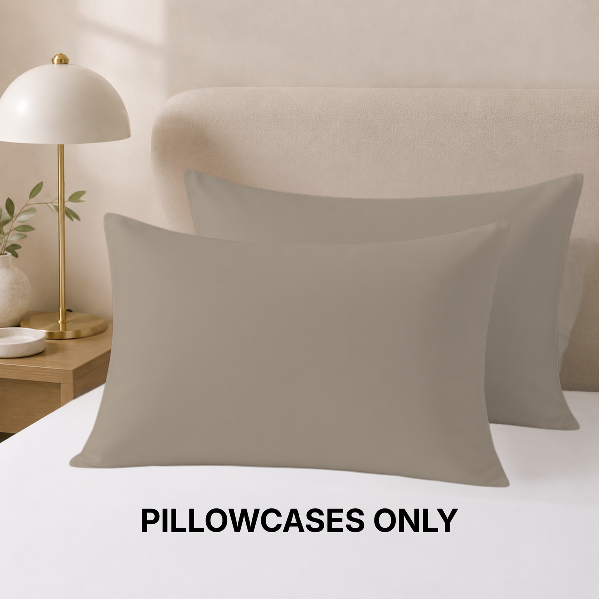 Wrinkle-Free Microfiber Pillowcases Set of 2 – Soft & Smooth Pillow Covers