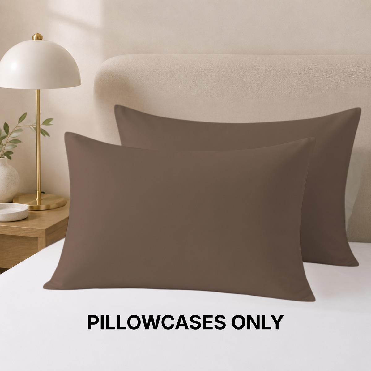 Wrinkle-Free Microfiber Pillowcases Set of 2 – Soft & Smooth Pillow Covers