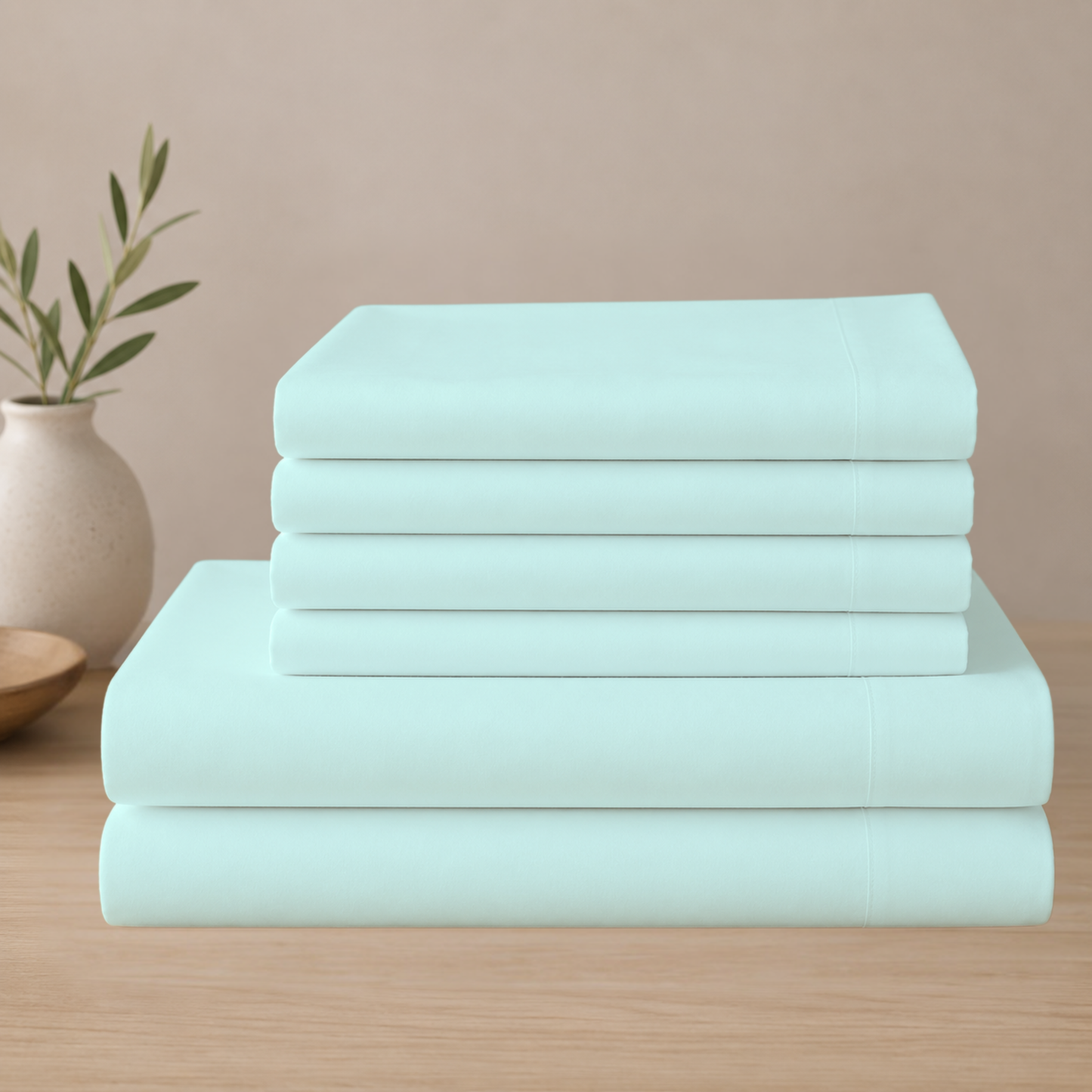 Everyday Comfort Cotton-Blend Bed Sheet Set – 6 Pieces