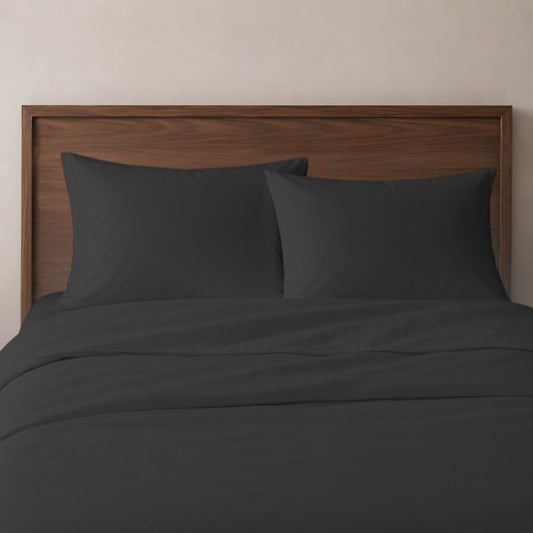 Luxury Cotton Blend Duvet Cover Set - Ultra Soft Brushed, Breathable Bedding with Pillow Shams, Durable All Season Comfort