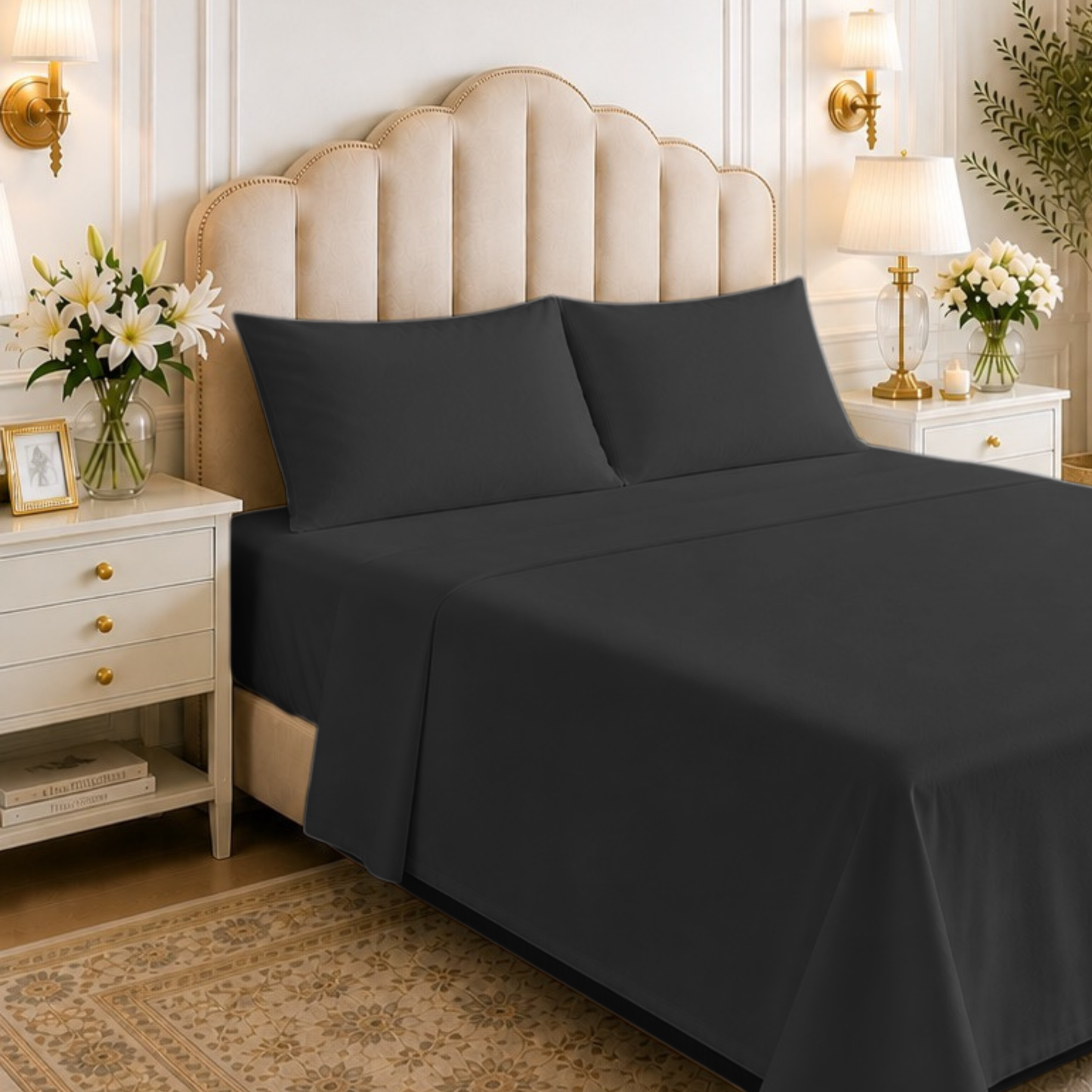 Ultra Soft 1800 Collection 6-PIECE Microfiber Sheet Set with 4 Pillowcases