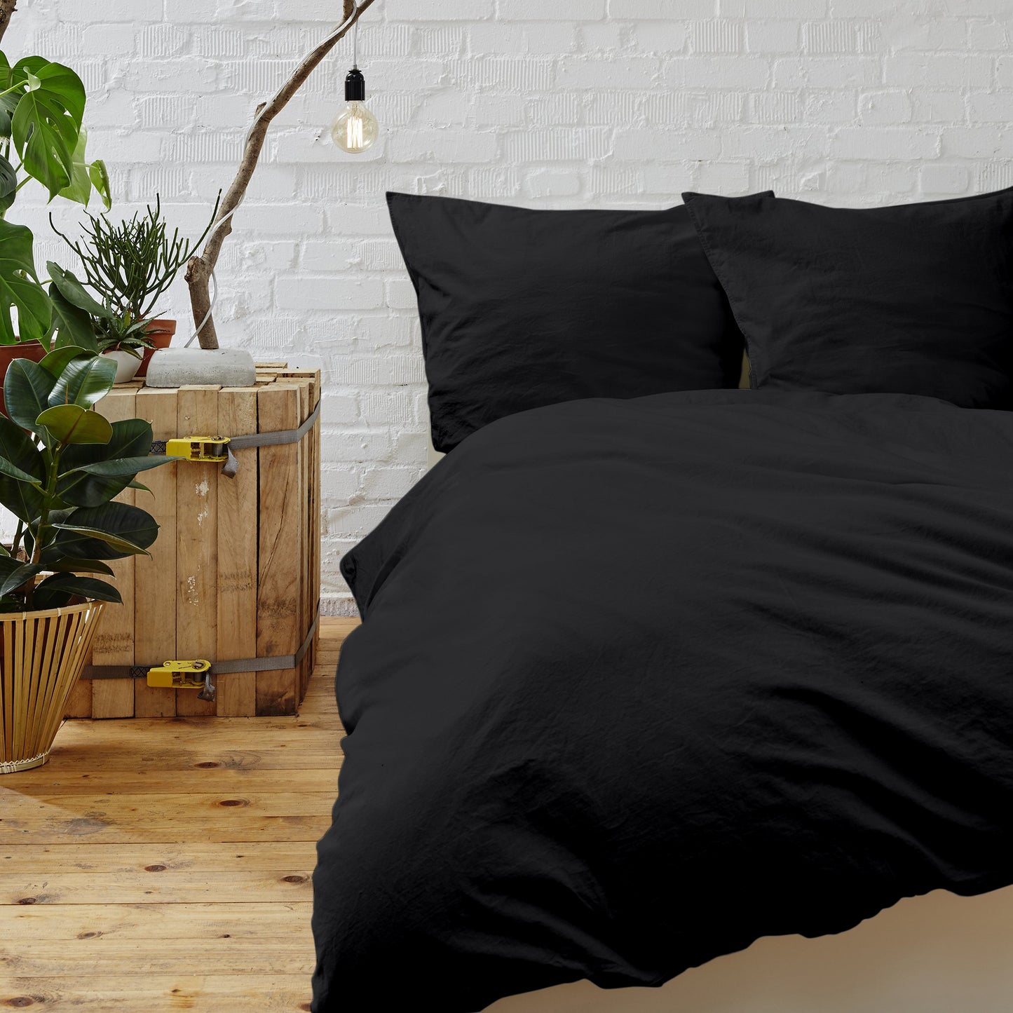 Modern Microfiber DUVET Cover Set with Corner Ties