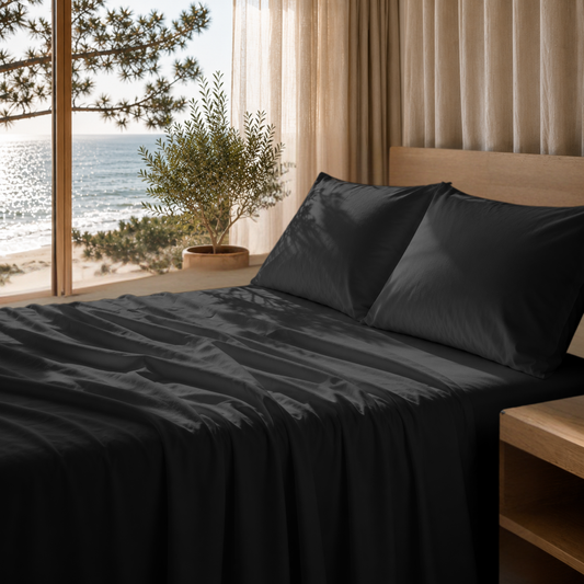 Ultra Soft 1800 Series Double-Brushed Microfiber 4-Piece Bed Sheet Set, Luxury Home Collection