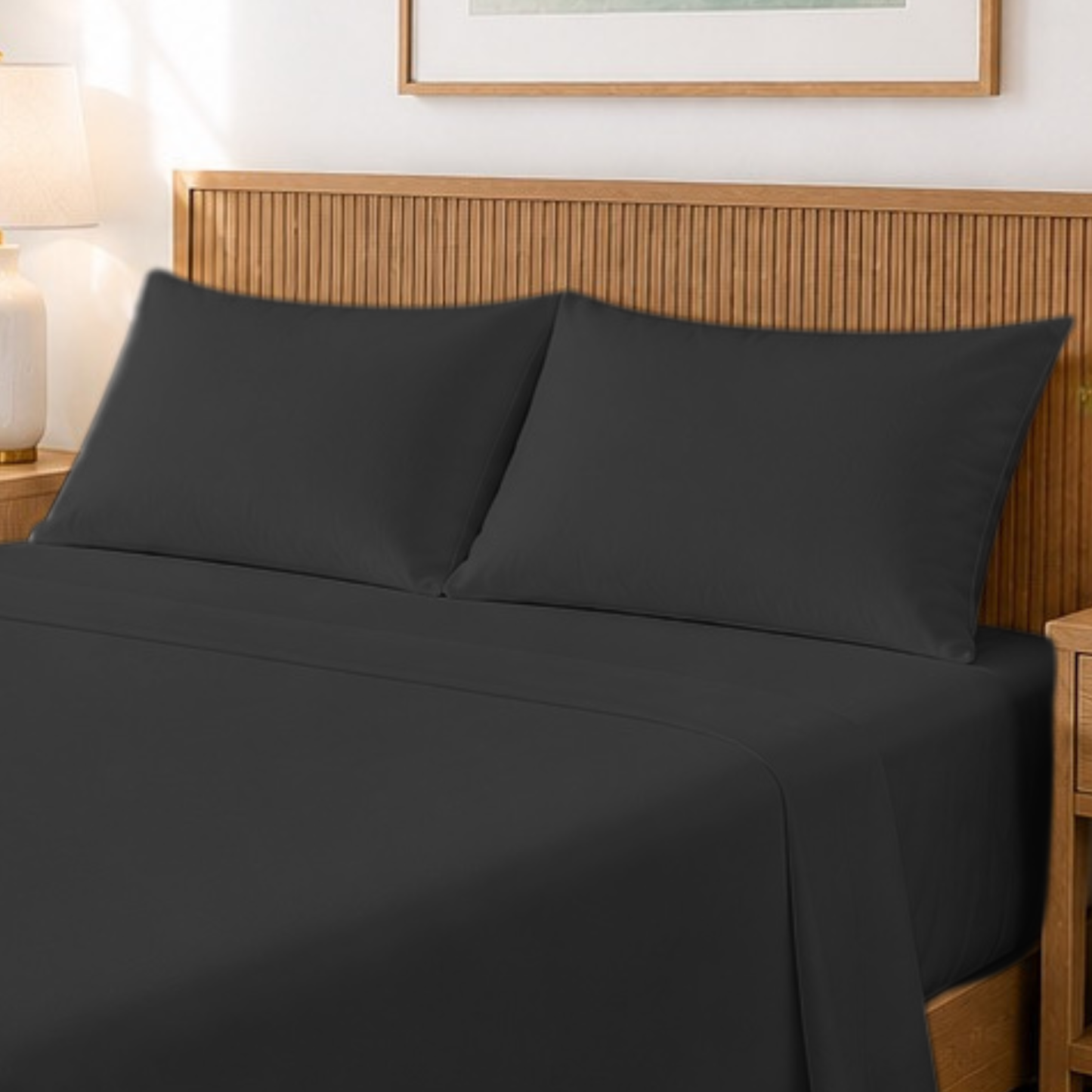 1800 Series Ultra Soft Bamboo-Blend Deep Pocket 4-Piece Sheet Set