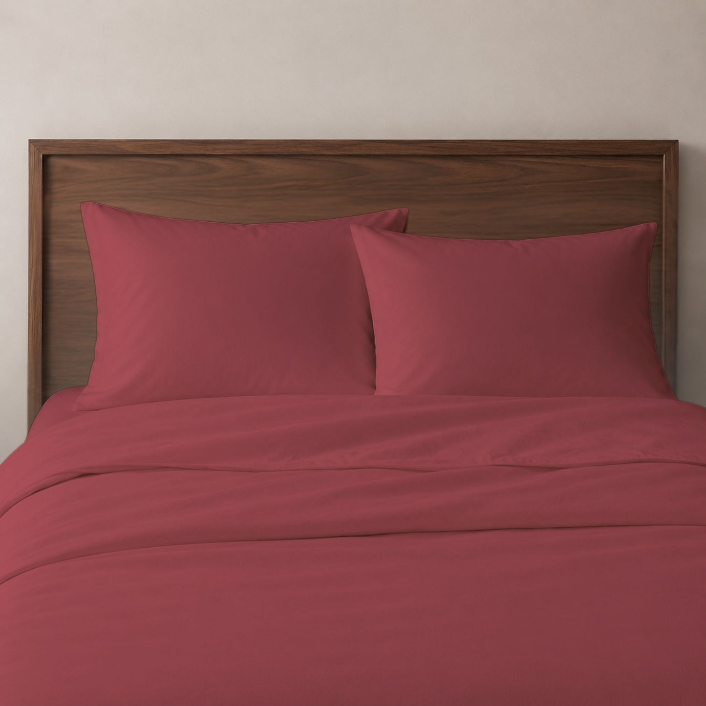 Luxury Cotton Blend Duvet Cover Set - Ultra Soft Brushed, Breathable Bedding with Pillow Shams, Durable All Season Comfort