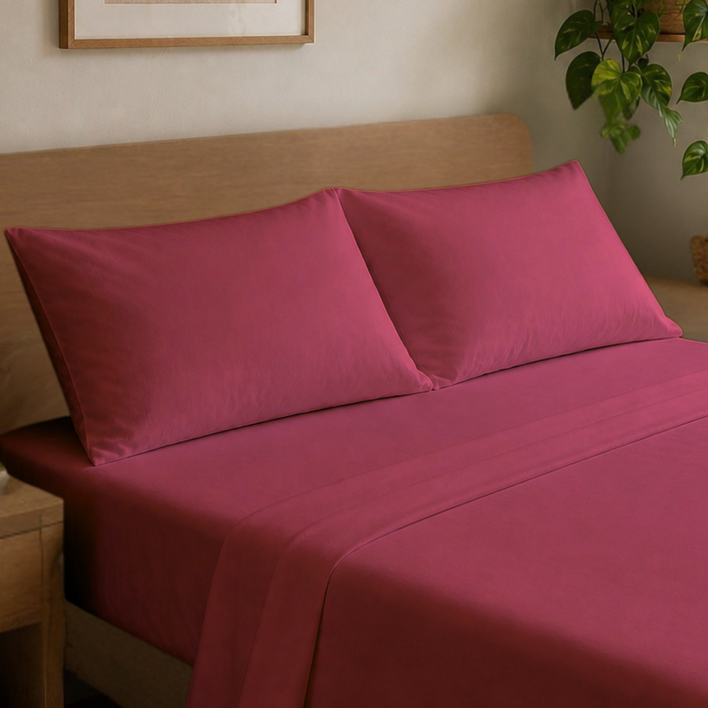 Bamboo-Blend 6-PIECE Deep Pocket Cooling Sheet Set with 4 Pillowcases