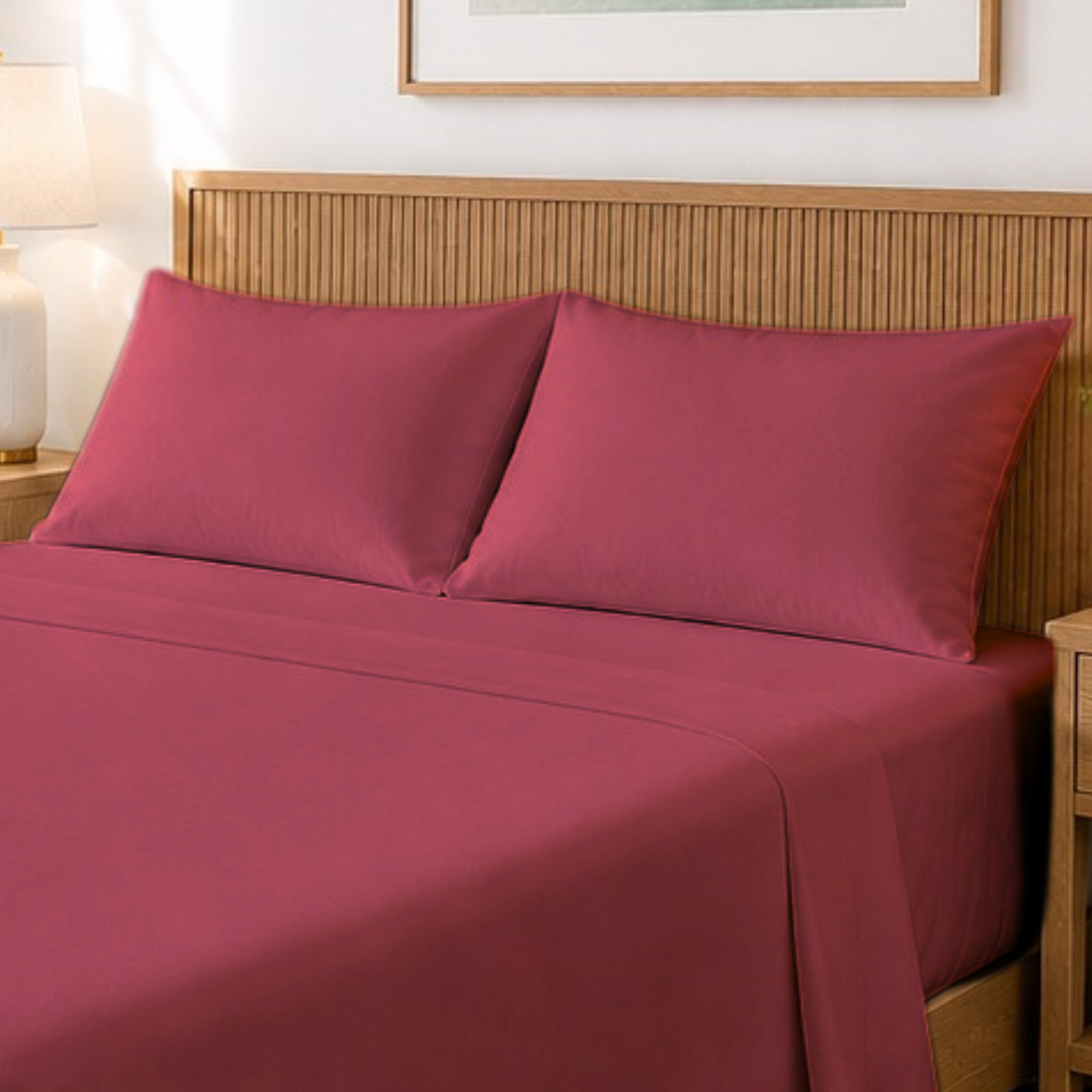 1800 Series Ultra Soft Bamboo-Blend Deep Pocket 4-Piece Sheet Set
