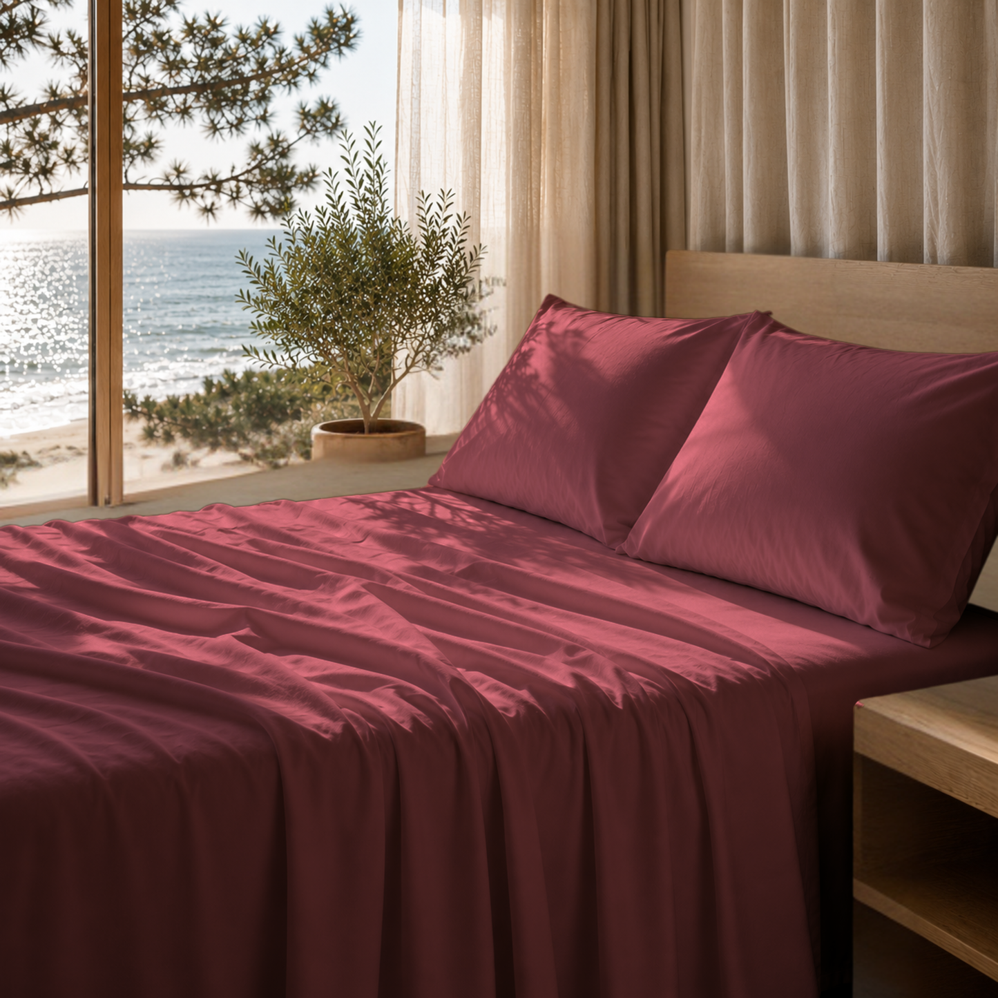 Ultra Soft 1800 Series Double-Brushed Microfiber 4-Piece Bed Sheet Set, Luxury Home Collection