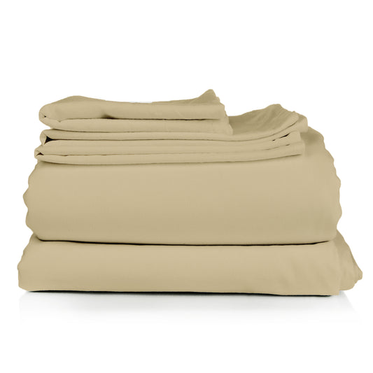 Silky Soft Bamboo-Blend Breathable 4-Piece Bed Sheet Set