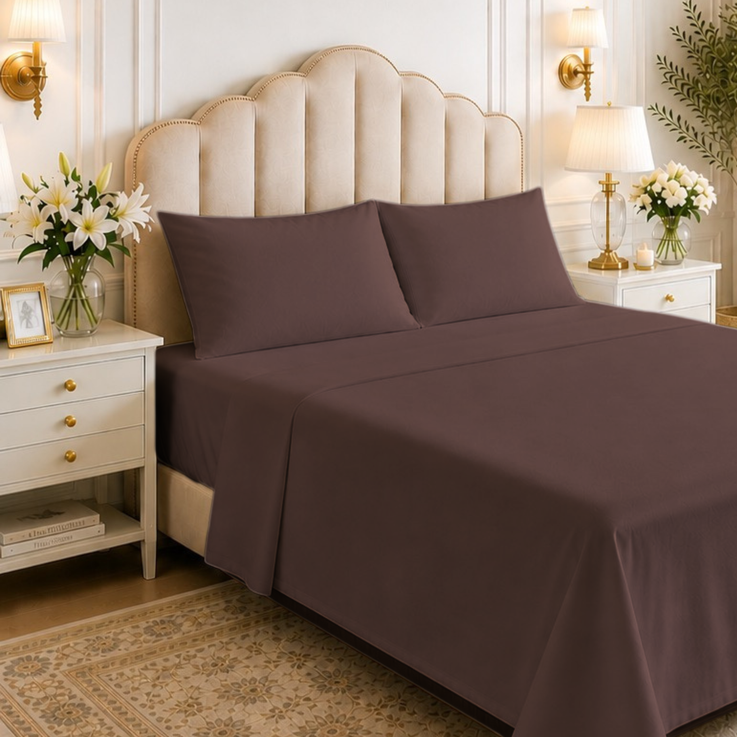 Ultra Soft 1800 Collection 6-PIECE Microfiber Sheet Set with 4 Pillowcases