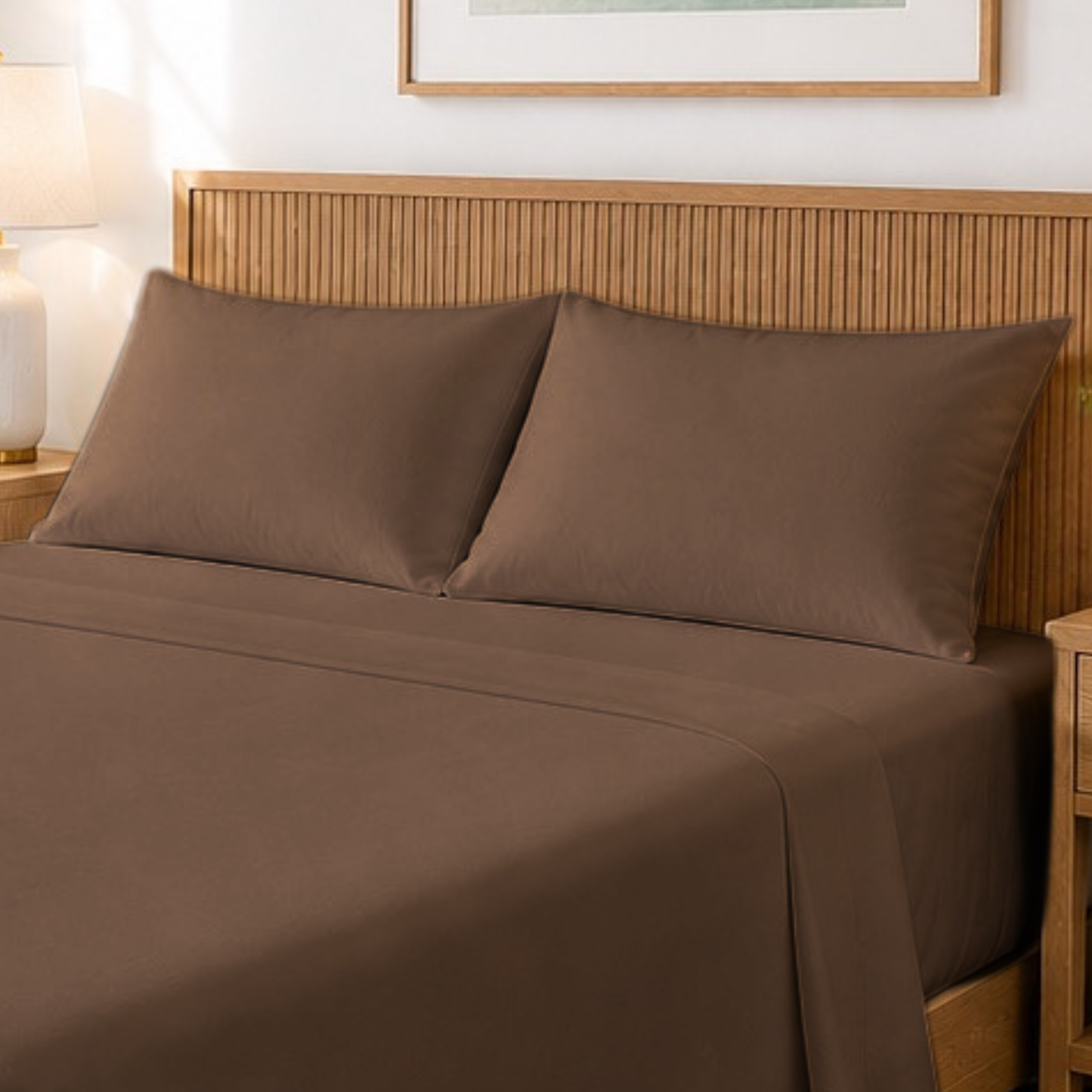 1800 Series Ultra Soft Bamboo-Blend Deep Pocket 4-Piece Sheet Set