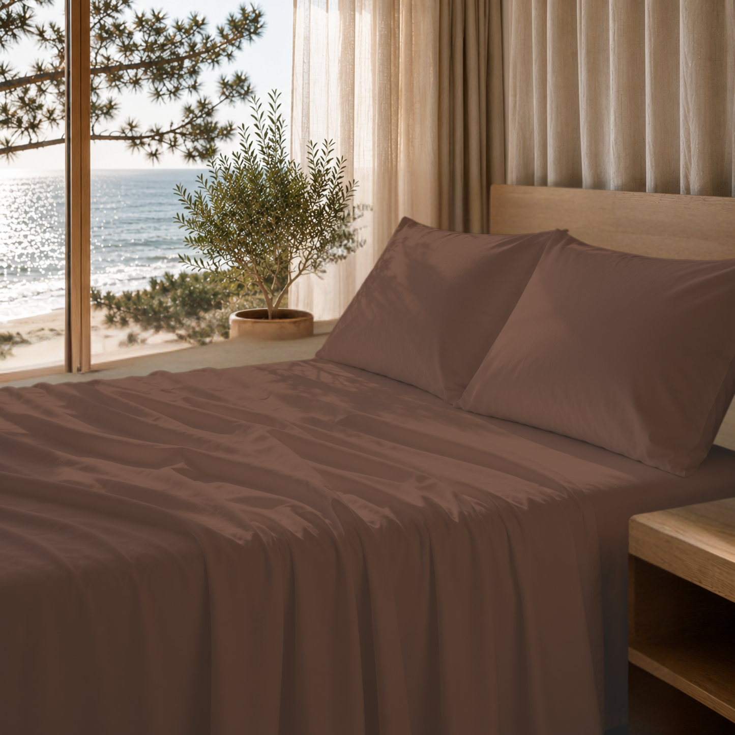 Ultra Soft 1800 Series Double-Brushed Microfiber 4-Piece Bed Sheet Set, Luxury Home Collection