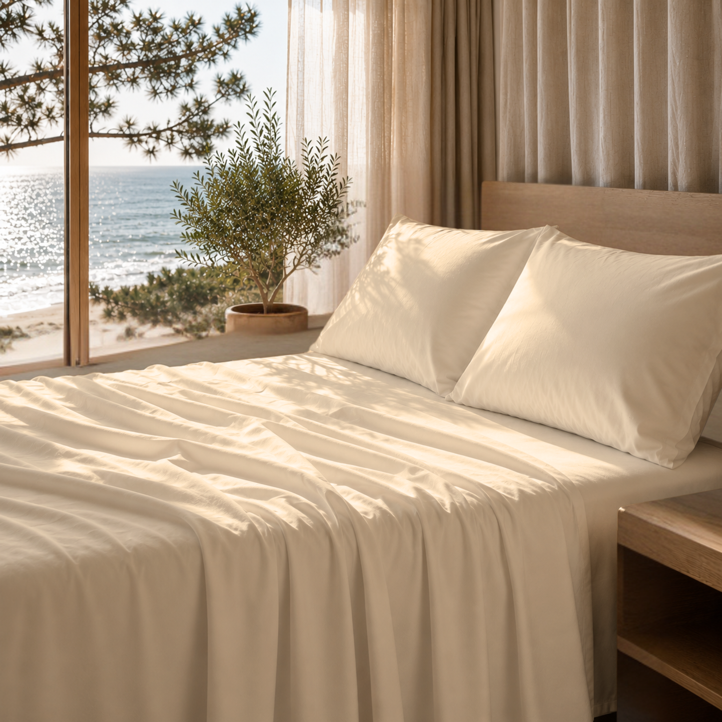 Ultra Soft 1800 Series Double-Brushed Microfiber 4-Piece Bed Sheet Set, Luxury Home Collection