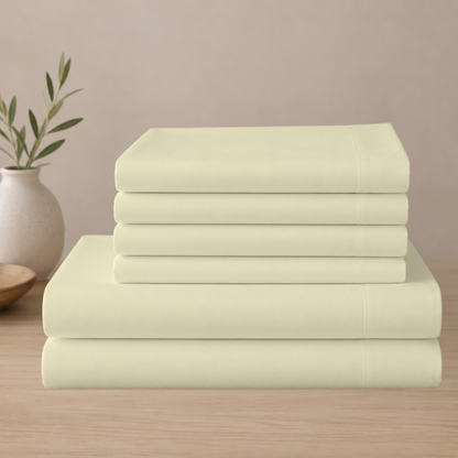 Everyday Comfort Cotton-Blend Bed Sheet Set – 6 Pieces
