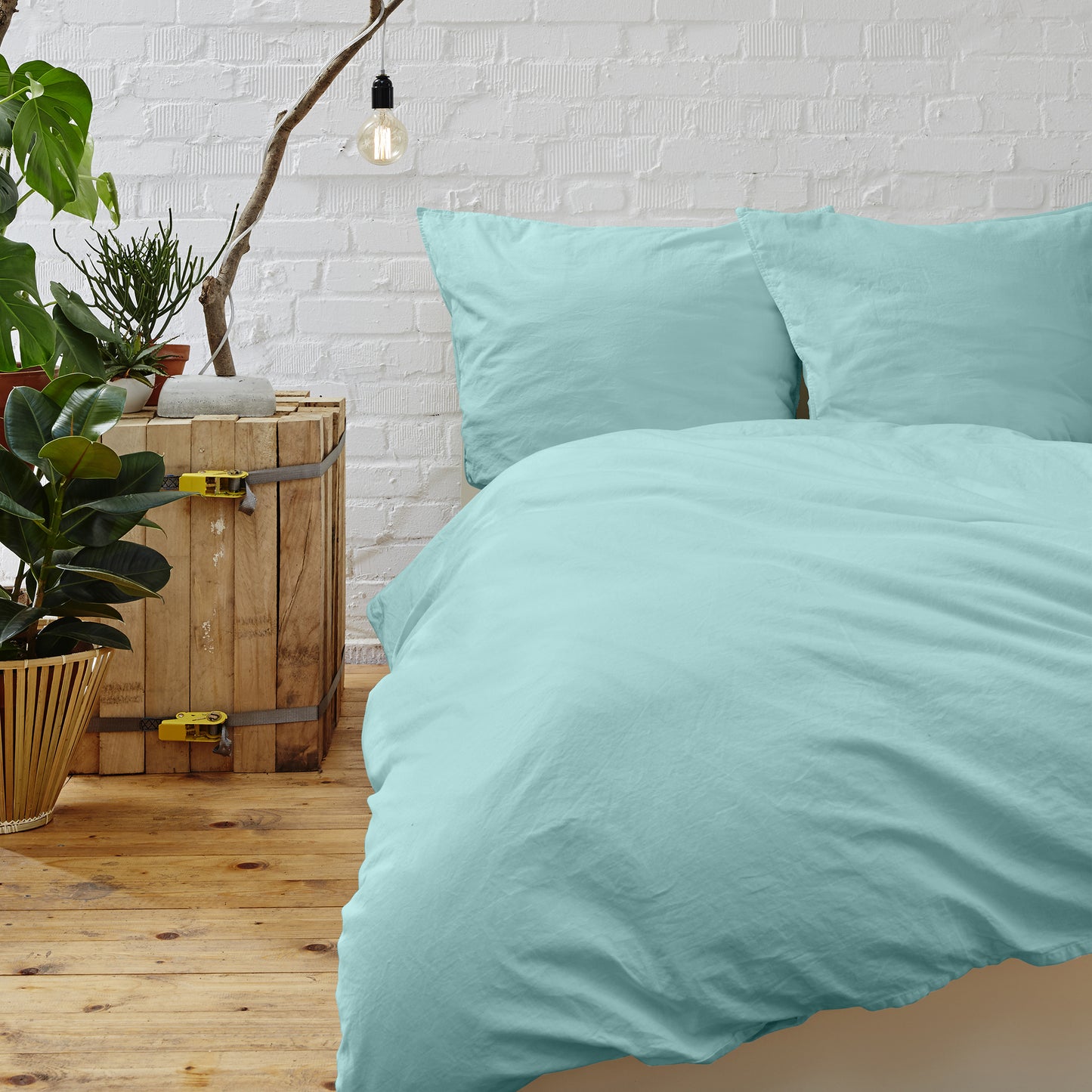 Modern Microfiber DUVET Cover Set with Corner Ties