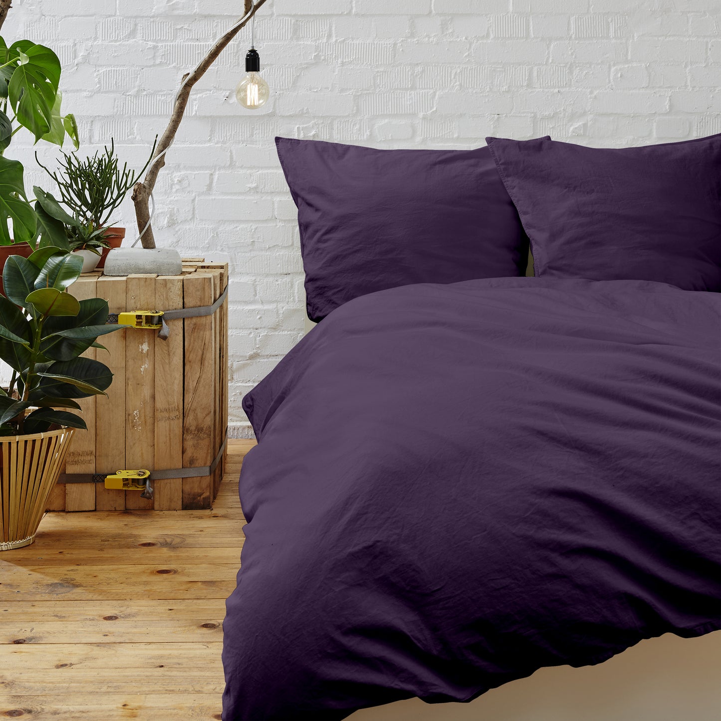 Modern Microfiber DUVET Cover Set with Corner Ties