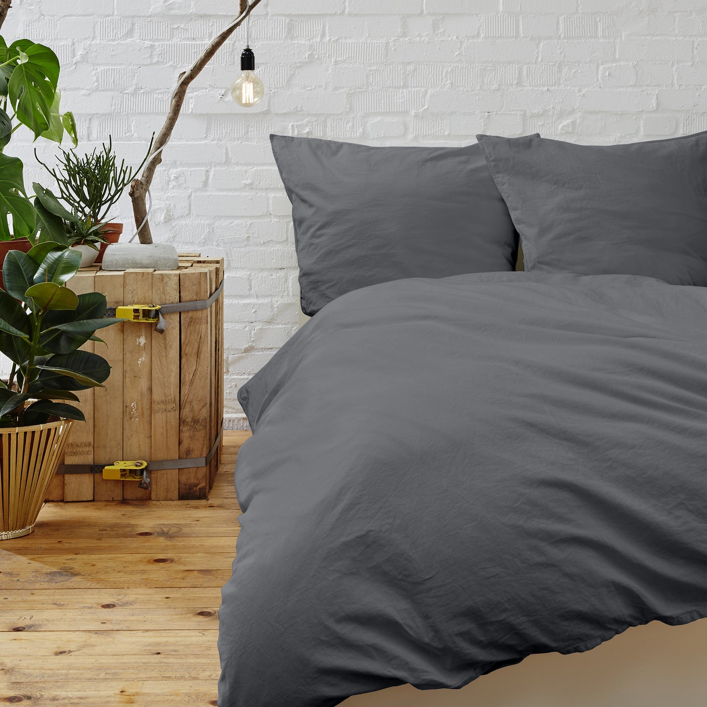 Modern Microfiber DUVET Cover Set with Corner Ties