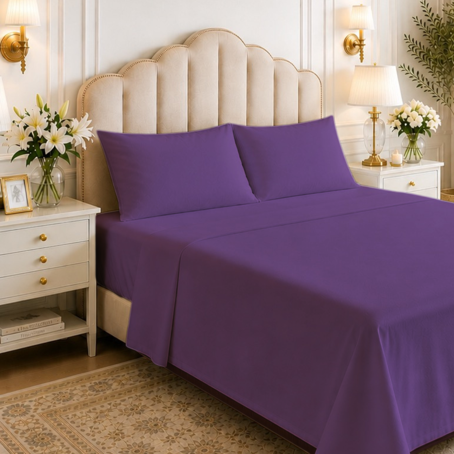 Ultra Soft 1800 Collection 6-PIECE Microfiber Sheet Set with 4 Pillowcases