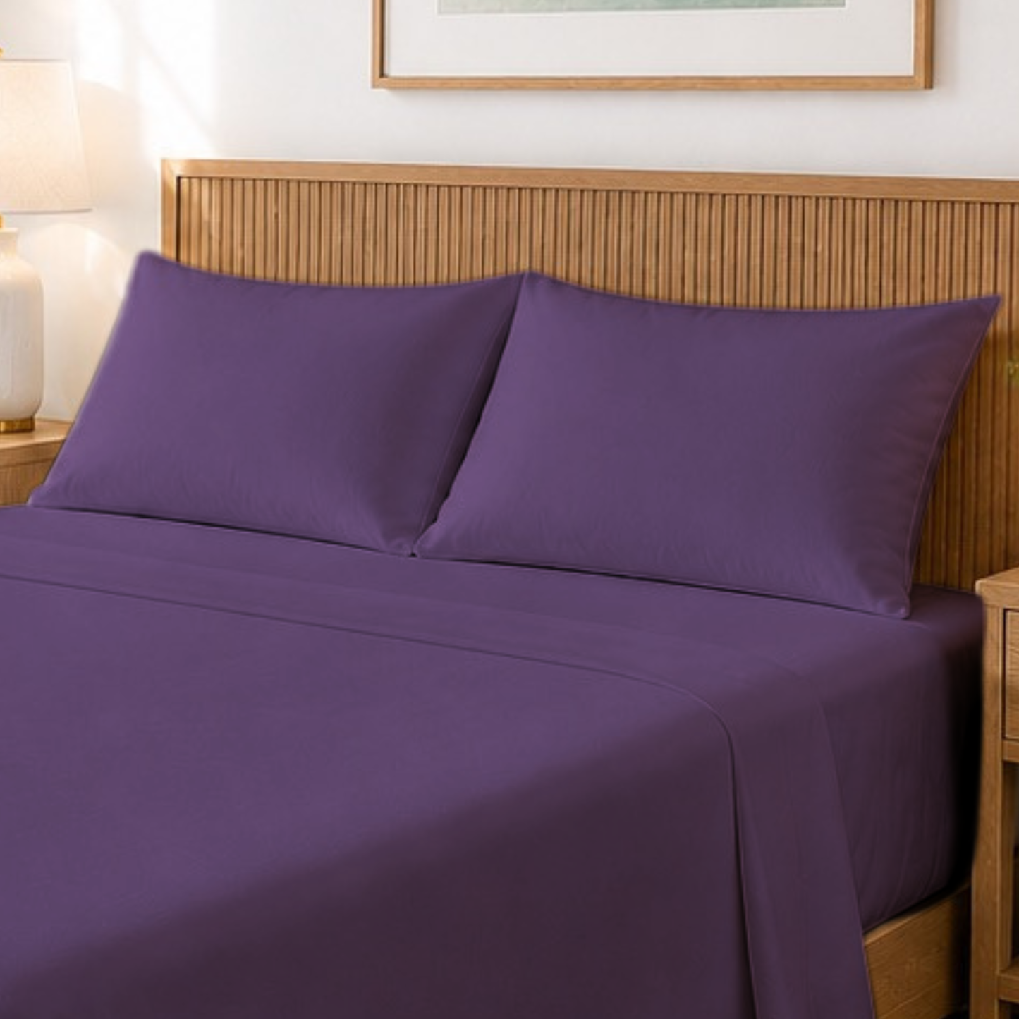 1800 Series Ultra Soft Bamboo-Blend Deep Pocket 4-Piece Sheet Set