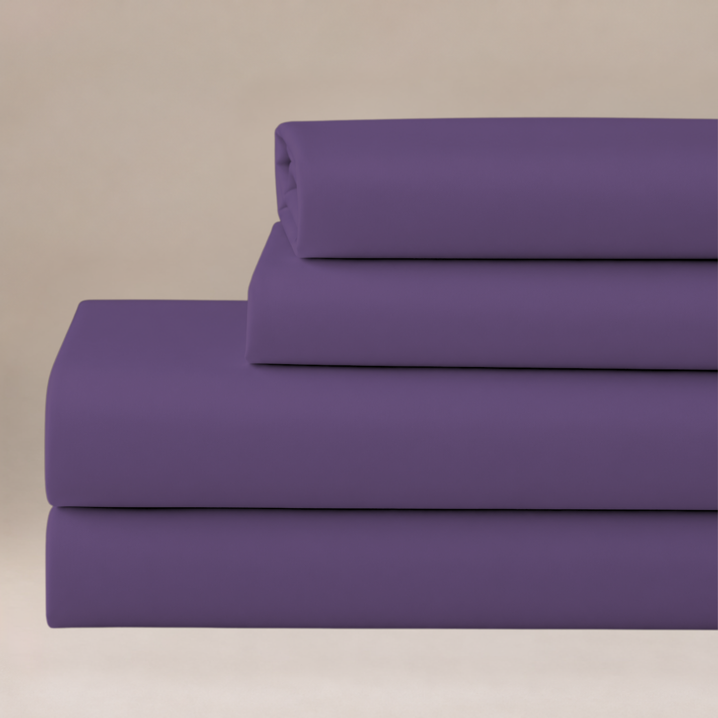 Wrinkle-Resistant Cotton-Blend Deep Pocket 4-Piece Sheet Set
