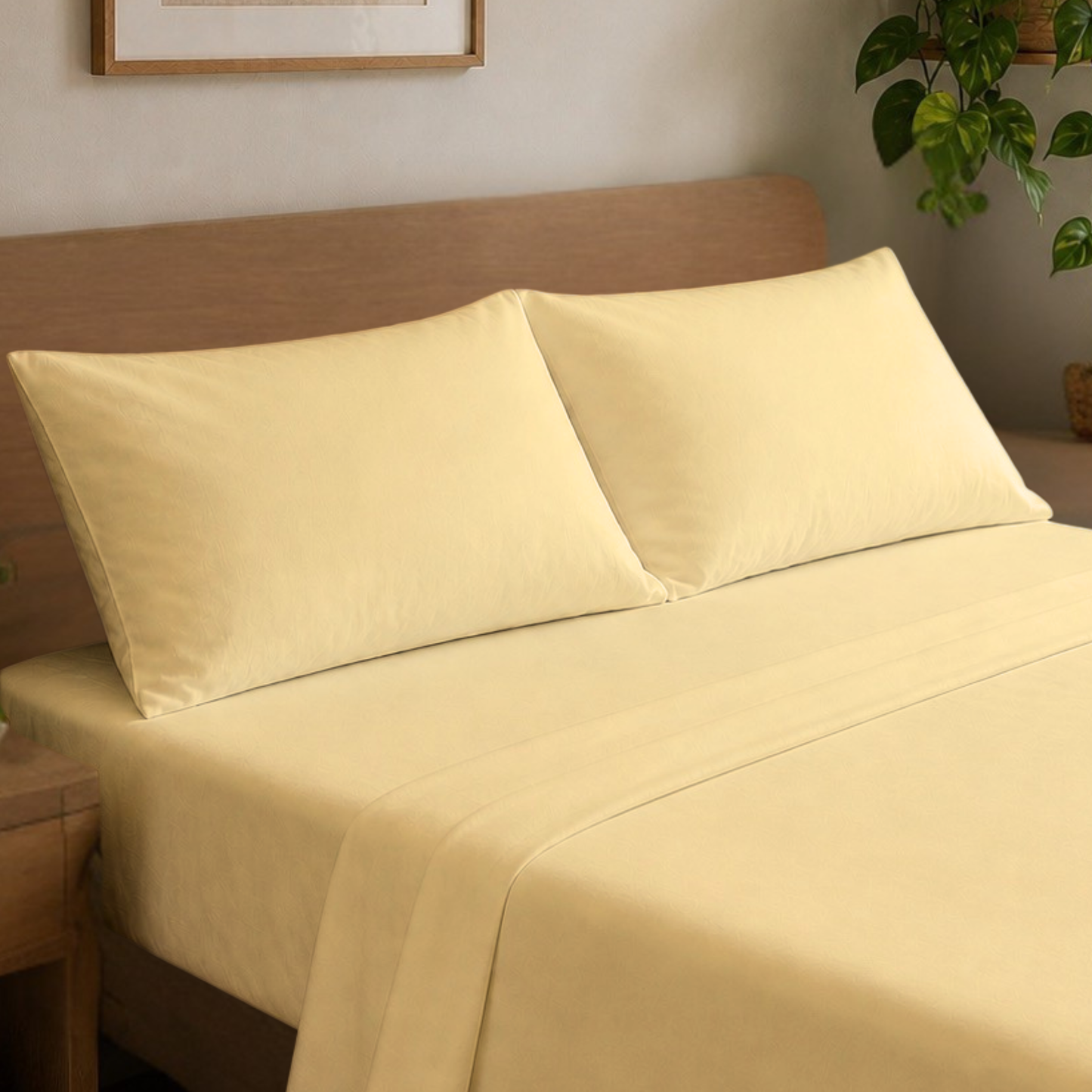 Bamboo-Blend 6-PIECE Deep Pocket Cooling Sheet Set with 4 Pillowcases