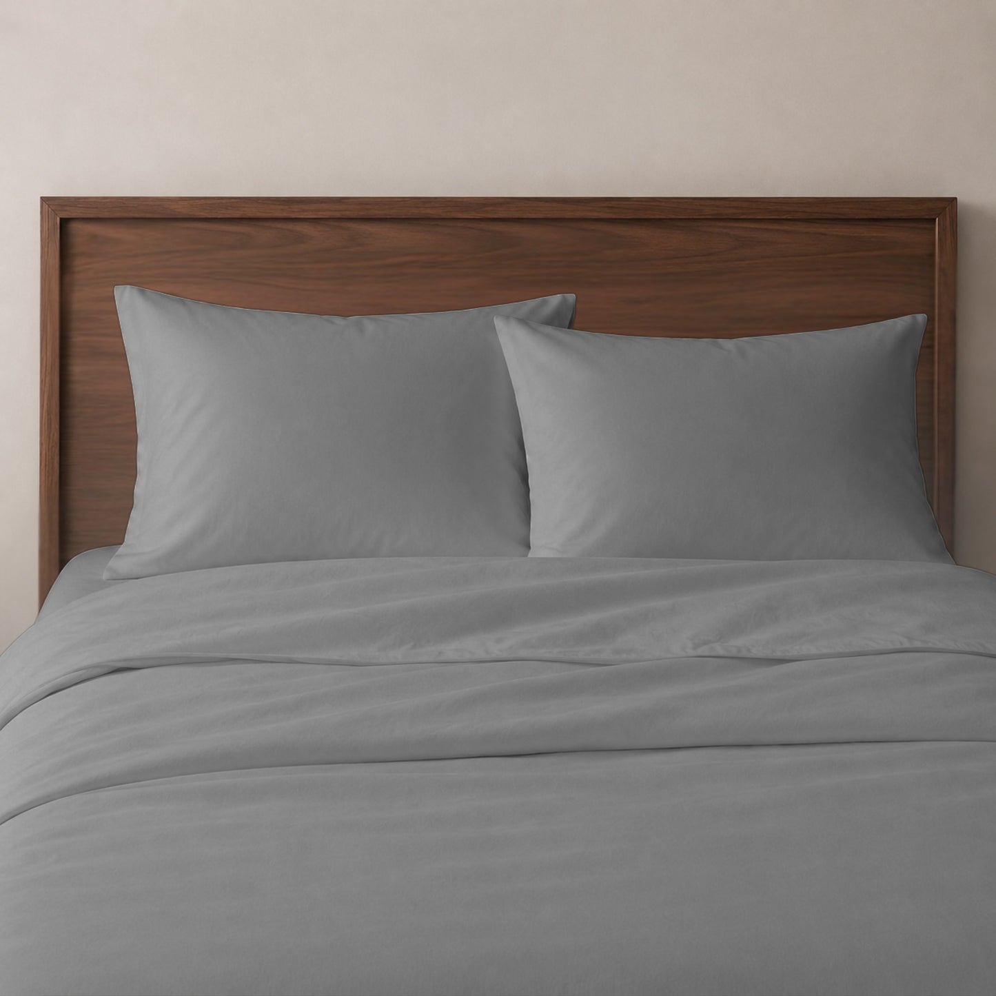Luxury Cotton Blend Duvet Cover Set - Ultra Soft Brushed, Breathable Bedding with Pillow Shams, Durable All Season Comfort
