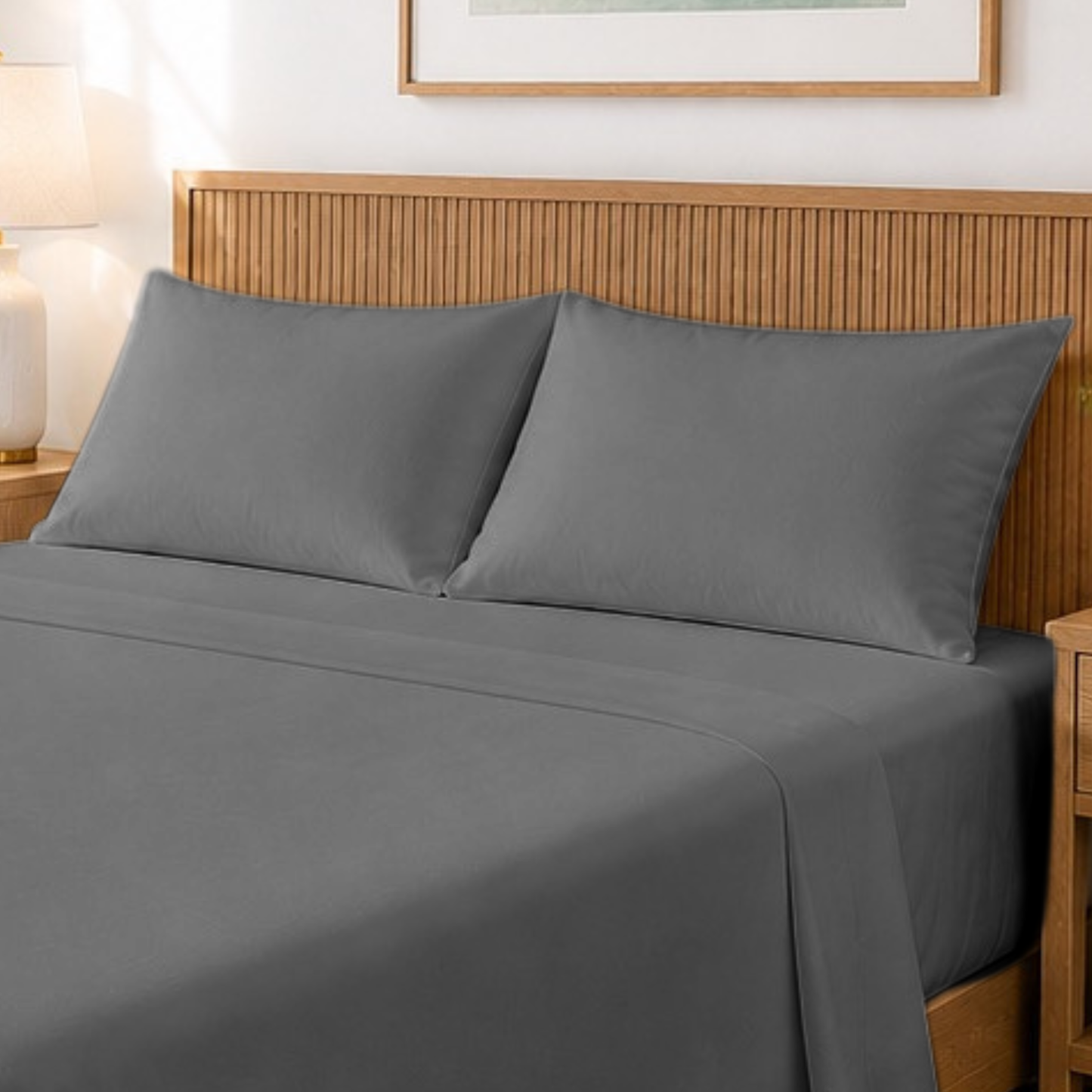 1800 Series Ultra Soft Bamboo-Blend Deep Pocket 4-Piece Sheet Set