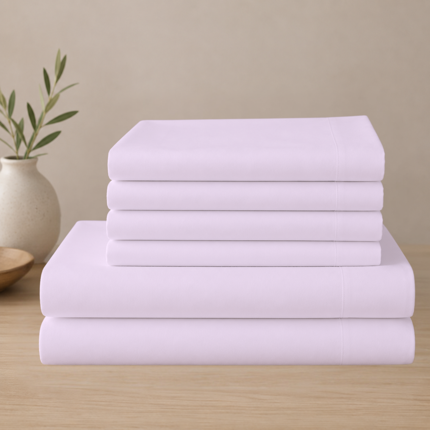 Everyday Comfort Cotton-Blend Bed Sheet Set – 6 Pieces