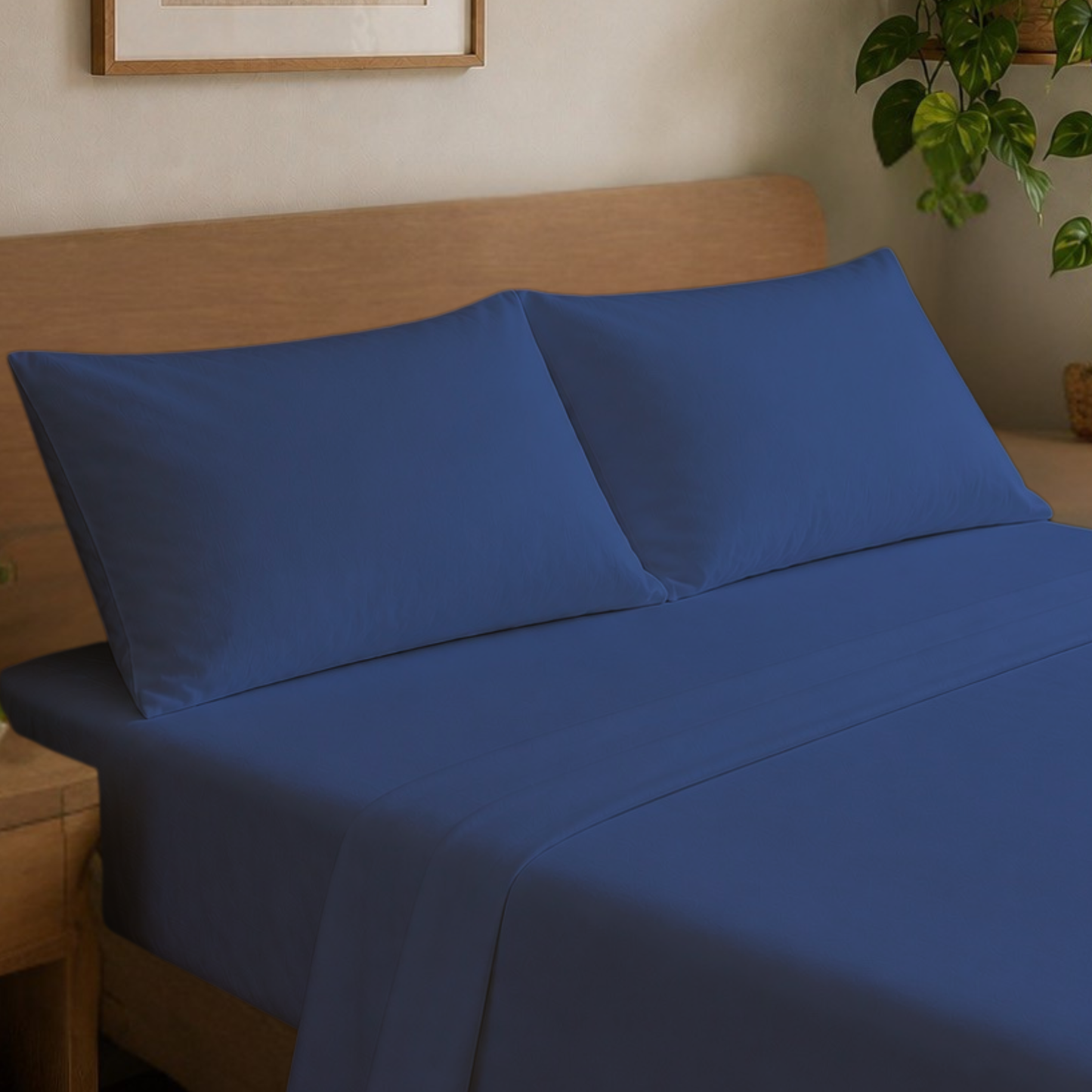 Bamboo-Blend 6-PIECE Deep Pocket Cooling Sheet Set with 4 Pillowcases