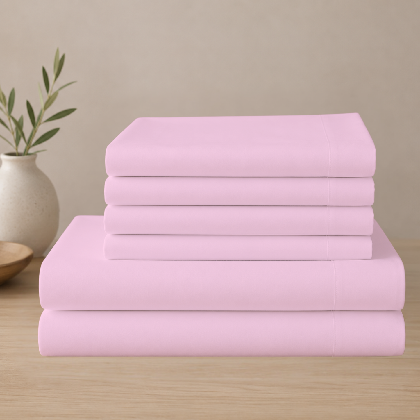 Everyday Comfort Cotton-Blend Bed Sheet Set – 6 Pieces