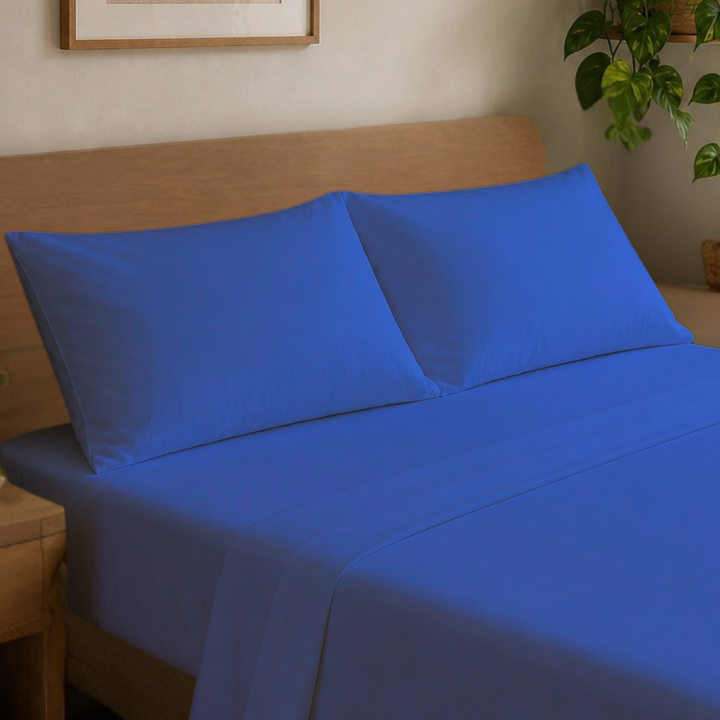Bamboo-Blend 6-PIECE Deep Pocket Cooling Sheet Set with 4 Pillowcases