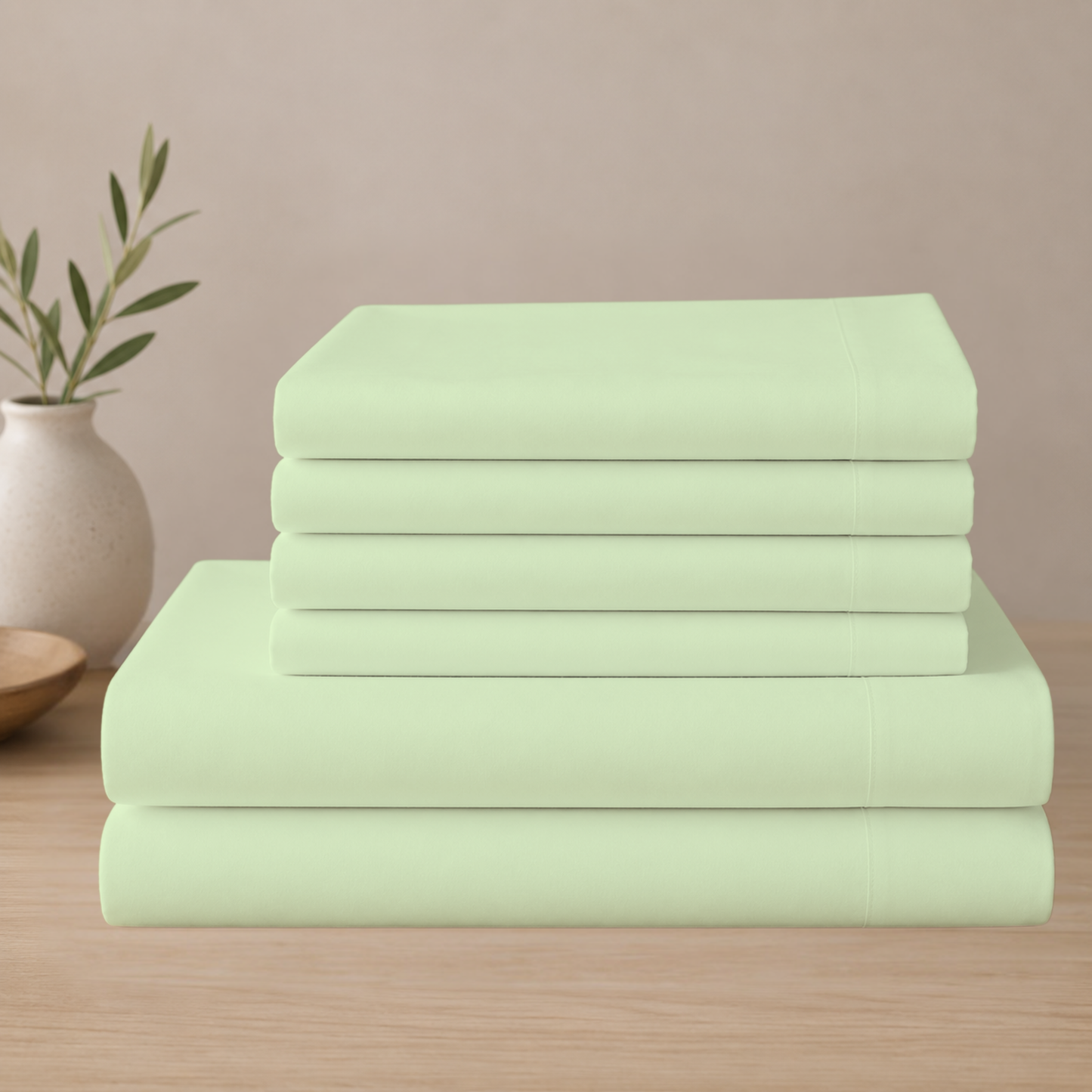 Everyday Comfort Cotton-Blend Bed Sheet Set – 6 Pieces