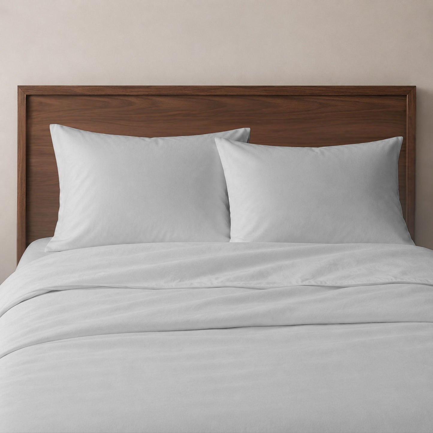 Luxury Cotton Blend Duvet Cover Set - Ultra Soft Brushed, Breathable Bedding with Pillow Shams, Durable All Season Comfort
