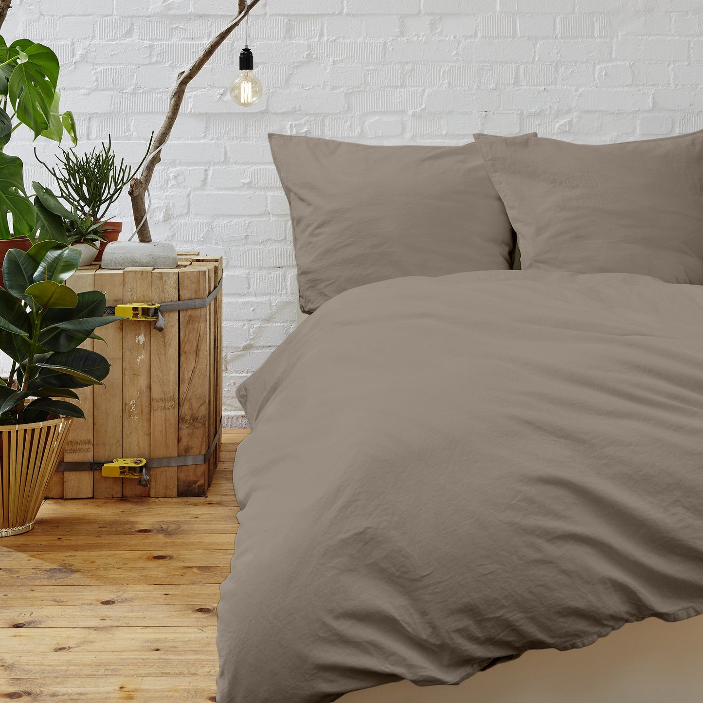 Modern Microfiber DUVET Cover Set with Corner Ties
