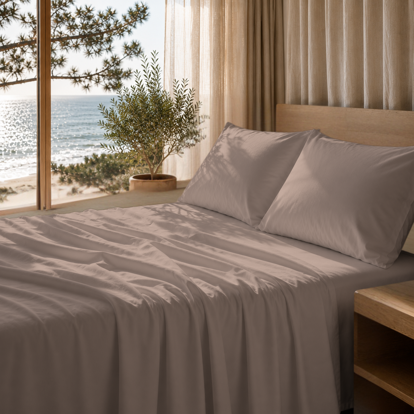 Ultra Soft 1800 Series Double-Brushed Microfiber 4-Piece Bed Sheet Set, Luxury Home Collection