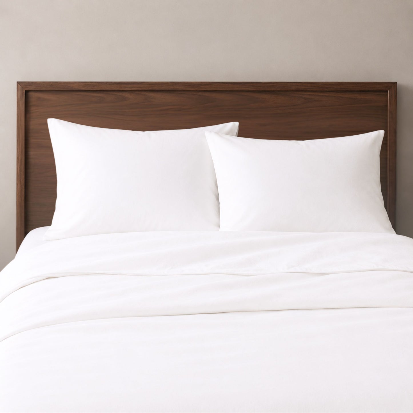 Luxury Cotton Blend Duvet Cover Set - Ultra Soft Brushed, Breathable Bedding with Pillow Shams, Durable All Season Comfort