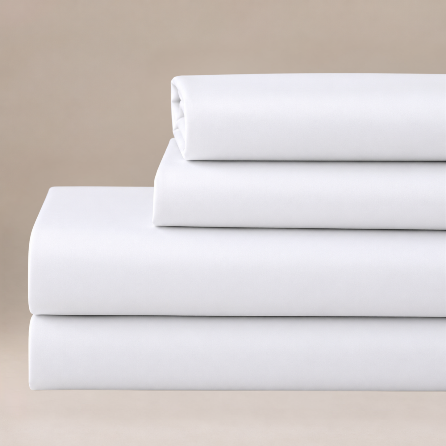 Wrinkle-Resistant Cotton-Blend Deep Pocket 4-Piece Sheet Set