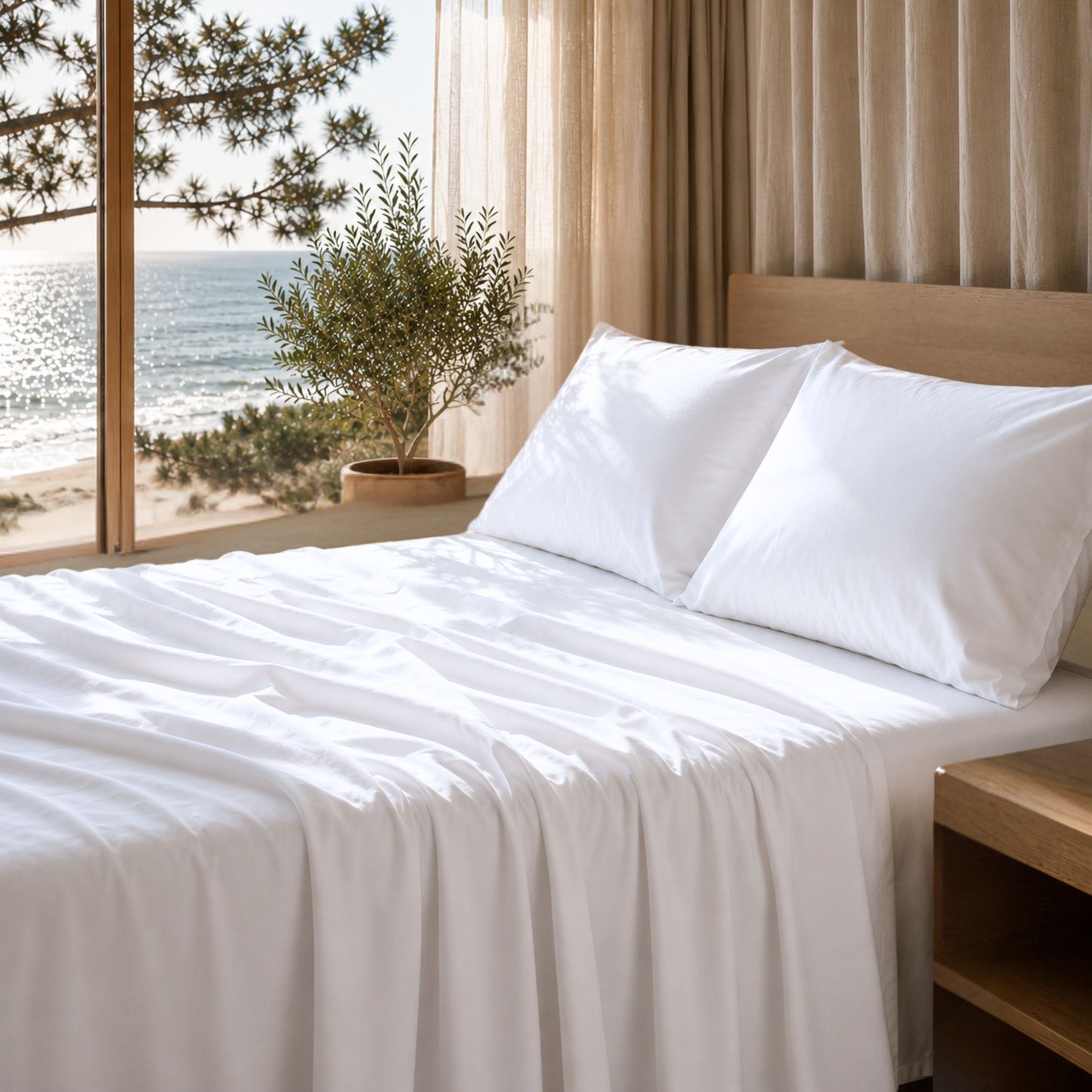 Ultra Soft 1800 Series Double-Brushed Microfiber 4-Piece Bed Sheet Set, Luxury Home Collection