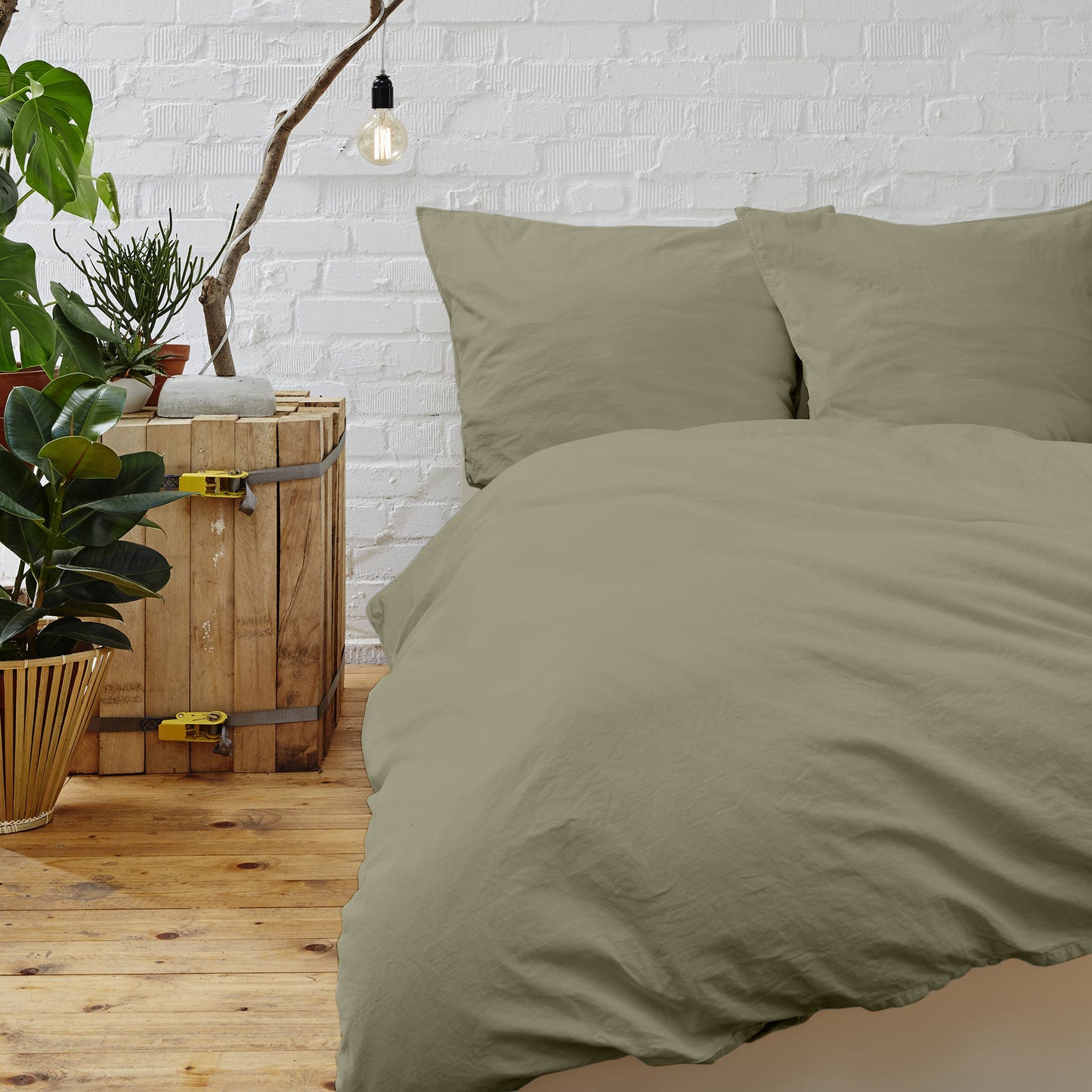 Modern Microfiber DUVET Cover Set with Corner Ties